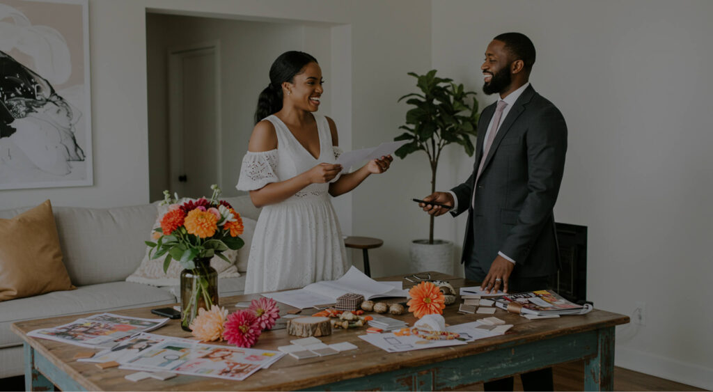 Happy couple; wedding planning in Nigeria